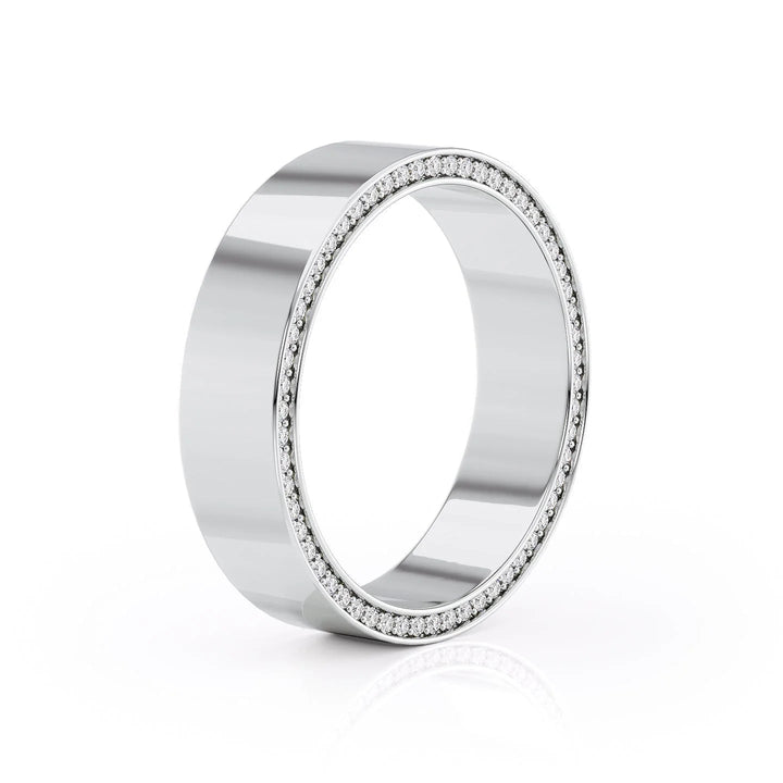 The Andy Wedding Bands Polished 18K White#material_18k-white