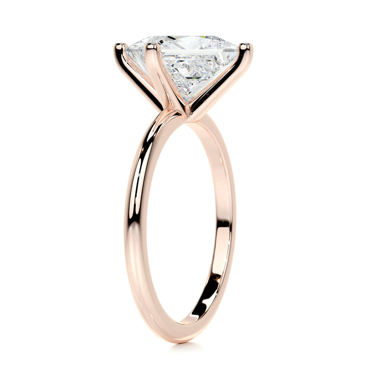 The Aster Moissanite & Diamonds Ring Moissanite 14K Rose 2.1 Carat #material_14k-rose