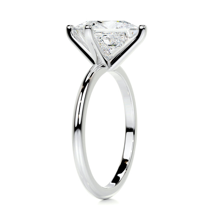 The Aster Moissanite & Diamonds Ring Moissanite 14K White 2.1 Carat #material_14k-white