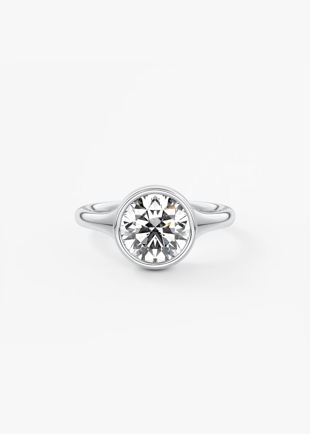 The Aurelia Chunky Bezel Set Round Engagement Ring#material_white