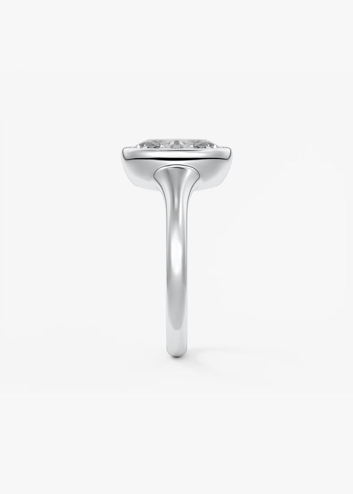 The Aurelia Chunky Bezel Set Oval Engagement Ring#material_white