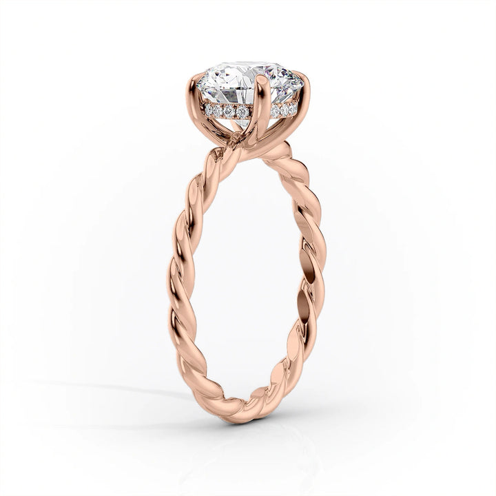 The Autumn Set With Cushion Solitaire Lab Diamond 1.5 Carat 18K Rose#material_18k-rose