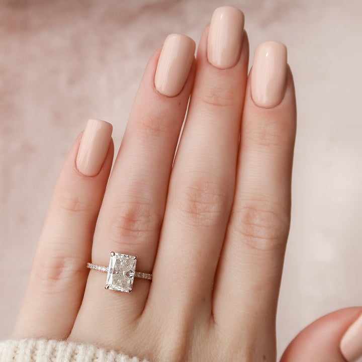 The Ayden Set With Radiant Pave Moissanite#material_14k-rose