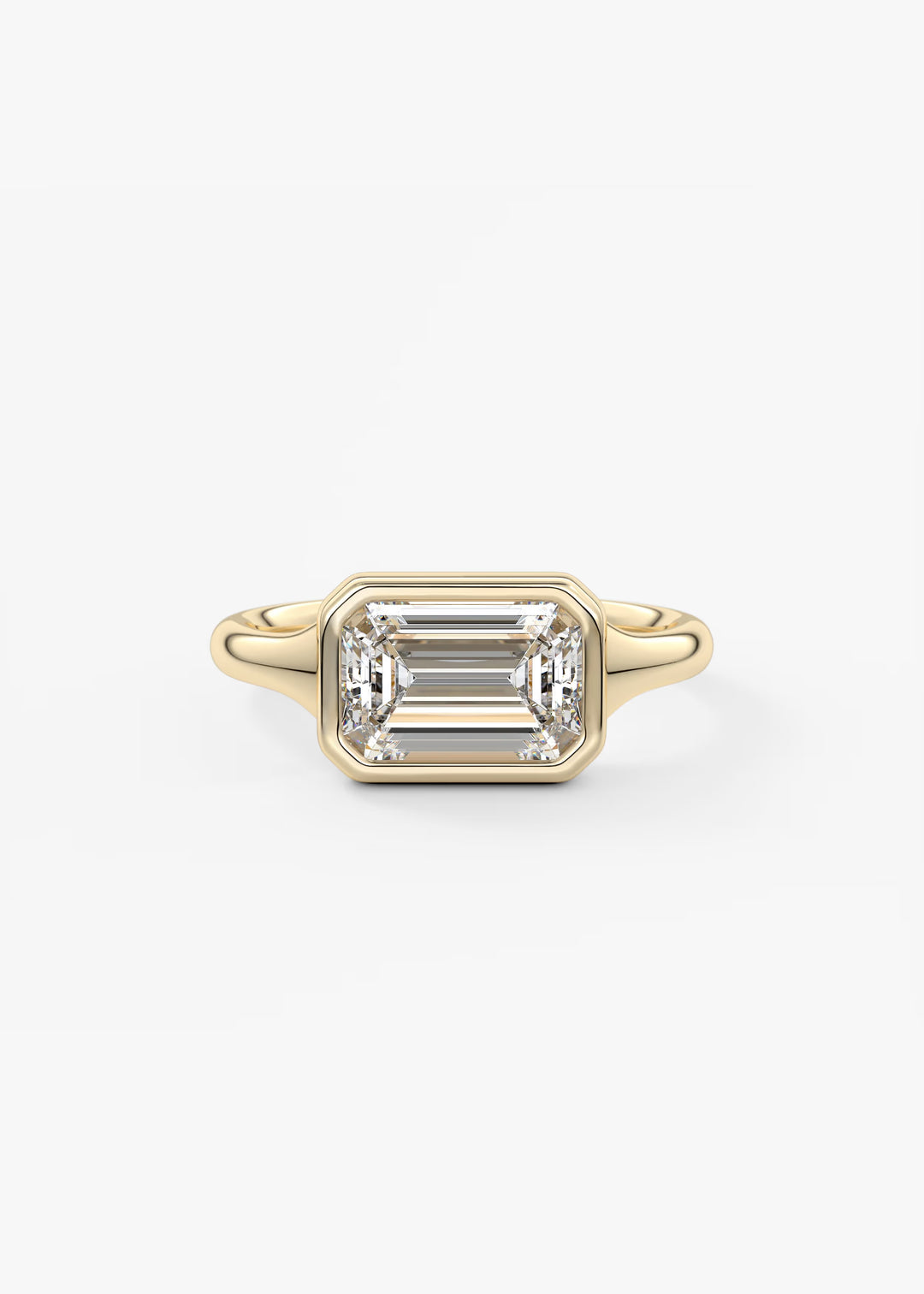 The Blanche Set With An Oval Lab Diamond