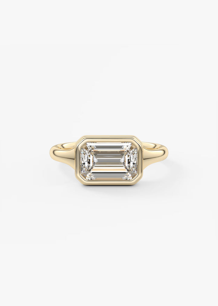 The Blanche Set With An Oval Lab Diamond