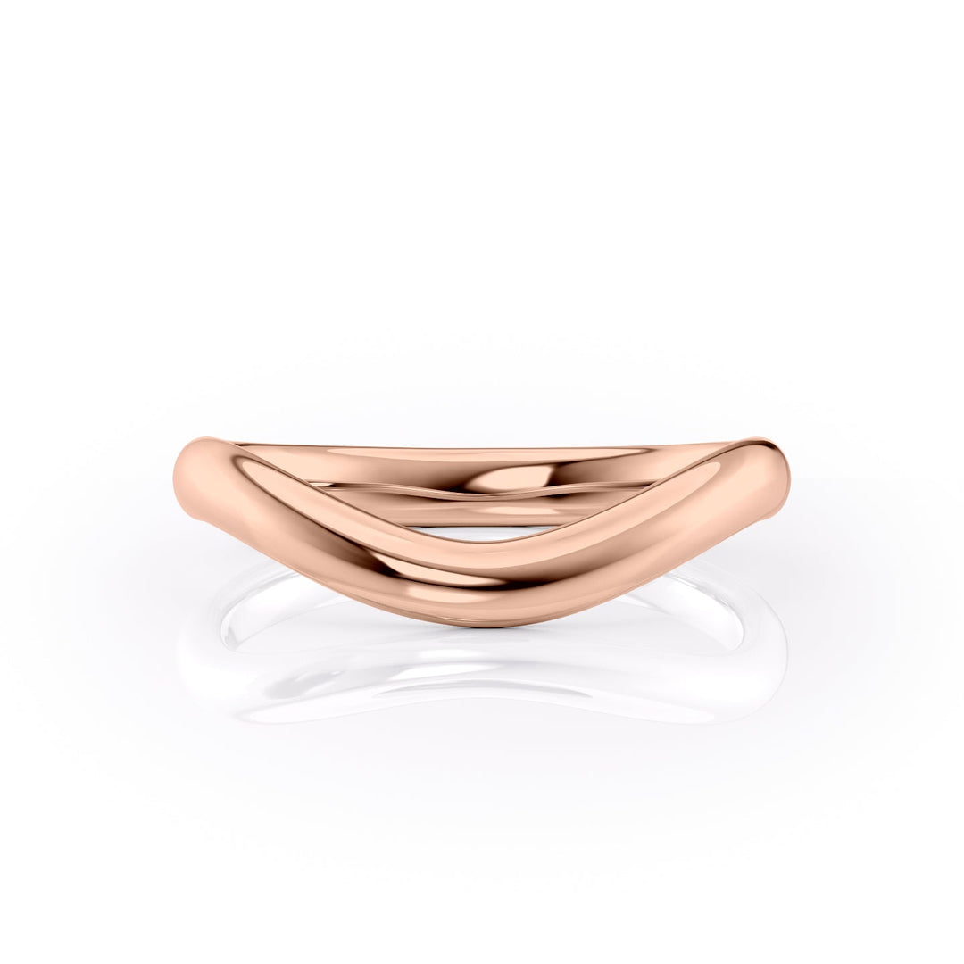 The Brooklyn Wedding Bands Polished 14K Rose#material_14k-rose