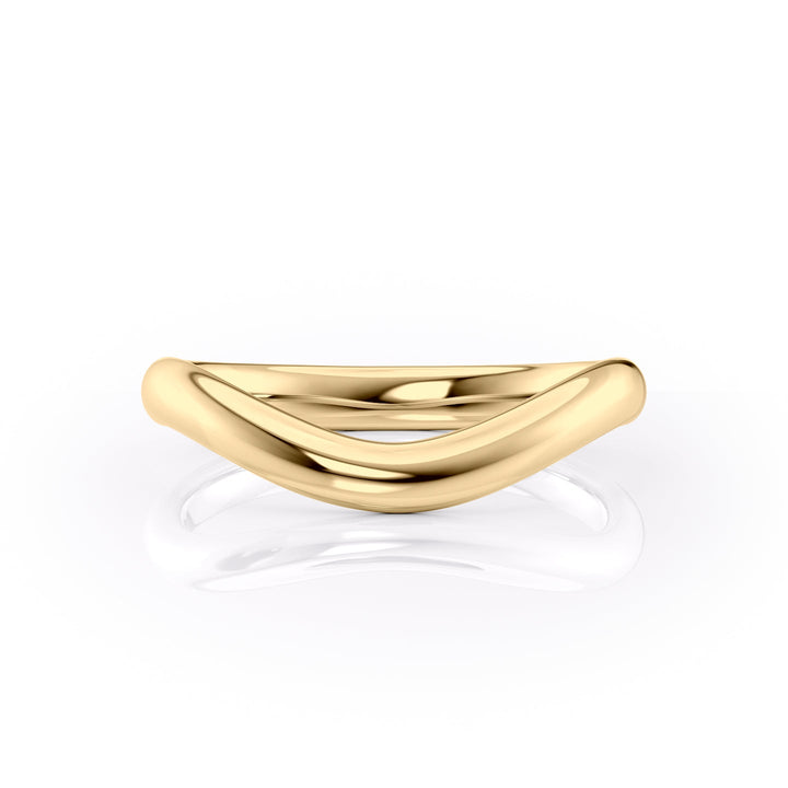 The Brooklyn Wedding Bands Polished 18K Gold#material_18k-gold