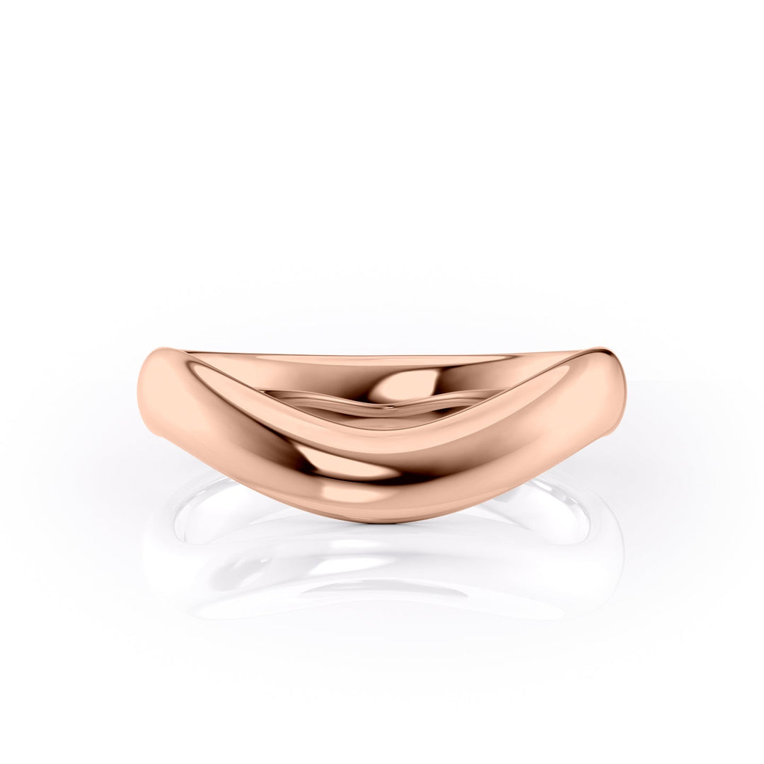 The Brooklyn Wedding Bands Polished 14K Rose#material_14k-rose