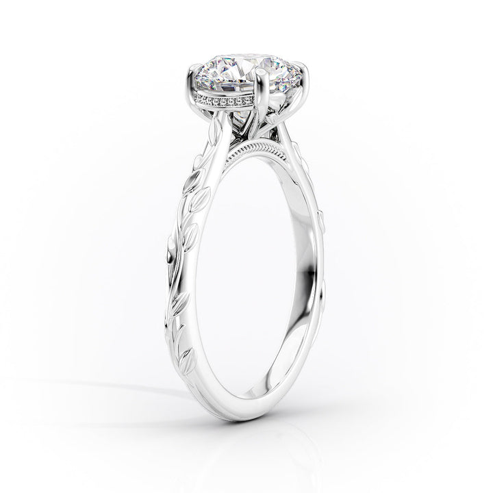 The Cathedral Freya Set With A Pear Lab Diamond#material_white