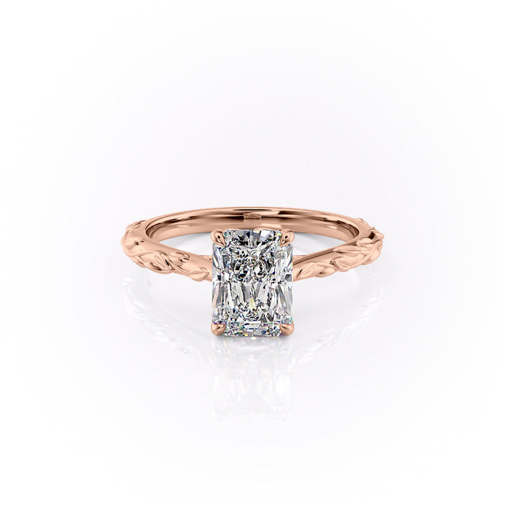 The Cathedral Freya Set With A Radiant Lab Diamond-L'Amour Brilliance #material_rose