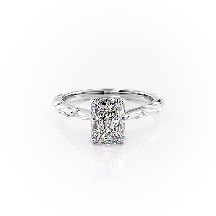 The Cathedral Freya Set With A Radiant Lab Diamond-L'Amour Brilliance #material_white