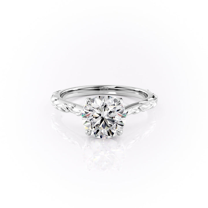 The Cathedral Freya Set With A Round Lab Diamond-L'Amour Brilliance #material_white