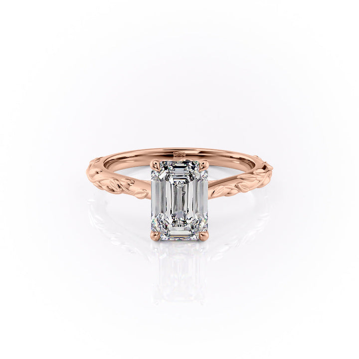 The Cathedral Freya Set With An Emerald Lab Diamond-L'Amour Brilliance #material_rose