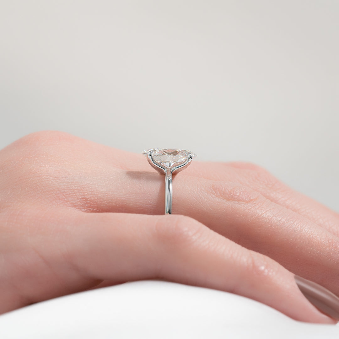 The Cecelia Oval Lab Diamond Moissanite Engagement Ring