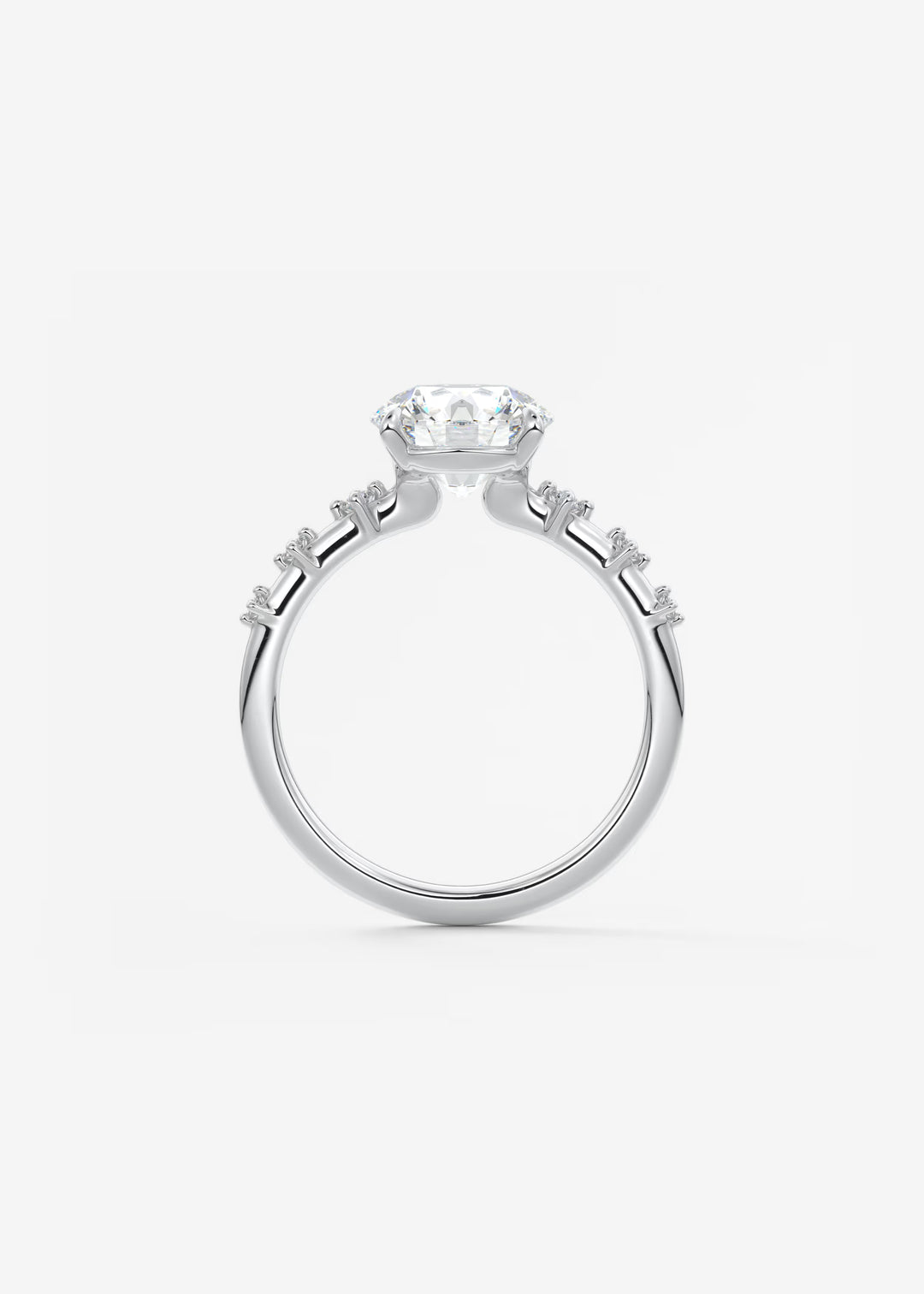 The Celeste Round Engagement Ring with Delicate Diamond Accents#material_white
