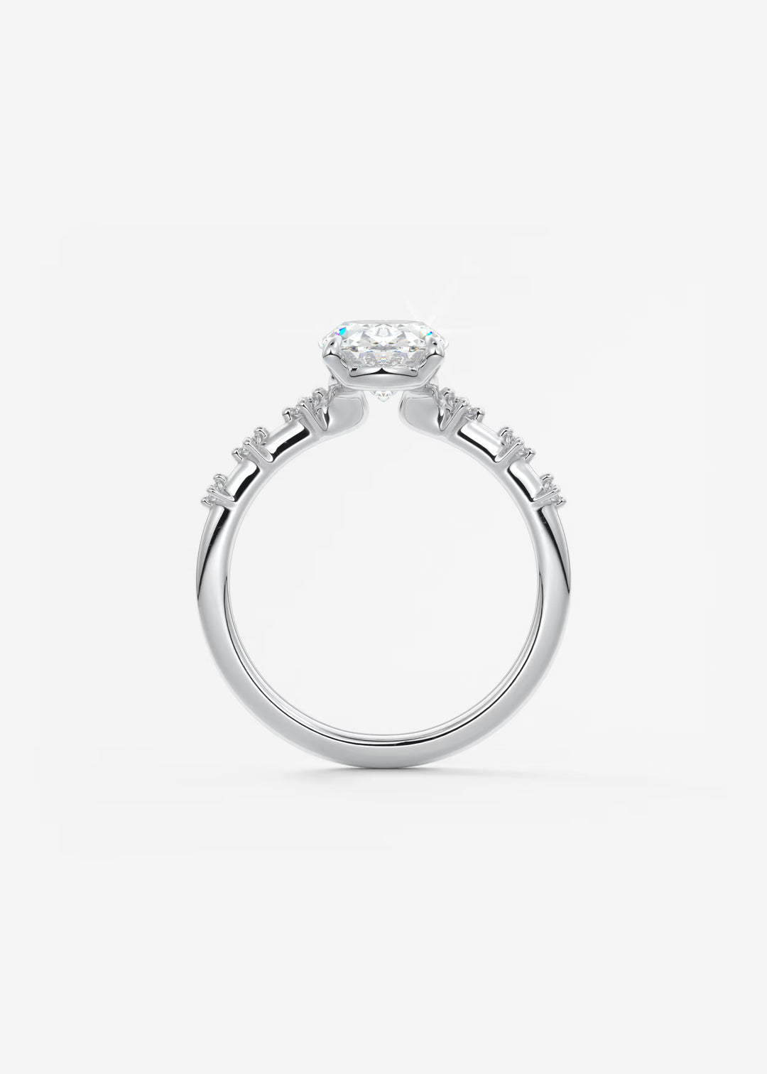 The Celeste Oval Engagement Ring with Delicate Diamond Accents#material_white