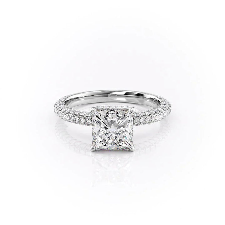 The Chana Set With Princess Pave Moissanite#material_14k-white