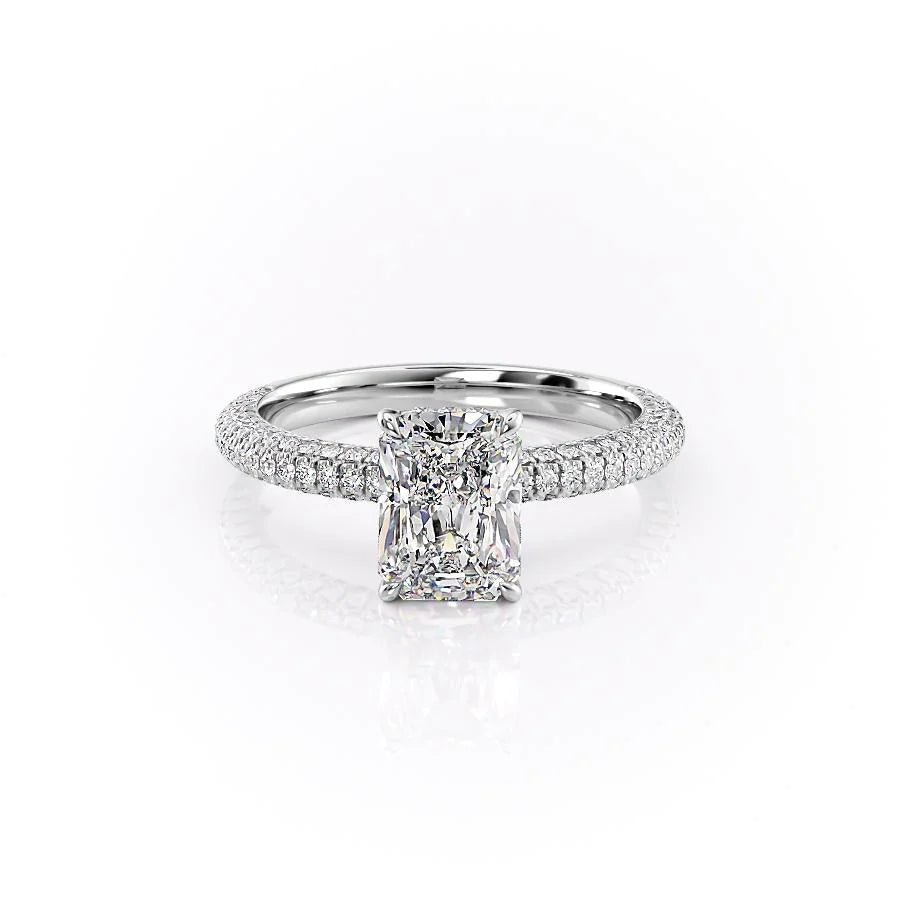 The Chana Set With Radiant Pave Moissanite#material_14k-white