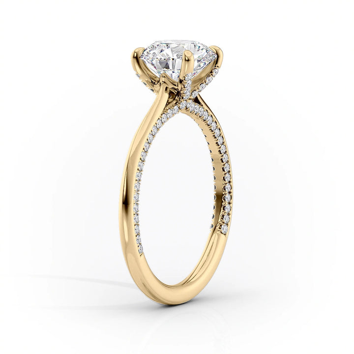 The Clara Set With Marquise Solitaire Lab Diamond 1.5 Carat 14K Gold#material_14k-gold