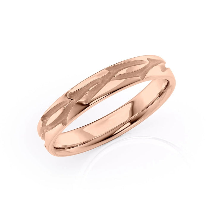 The Coco Cigar Wedding Bands 14K Rose#material_14k-rose