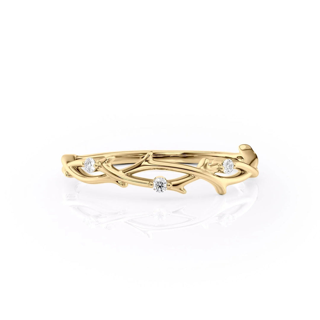 The Coco Wedding Bands Polished 14K Gold#material_14k-gold