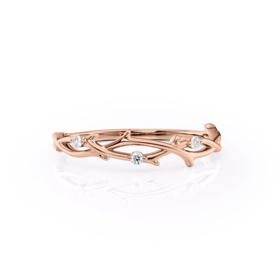 The Coco Wedding Bands Polished 14K Rose#material_14k-rose