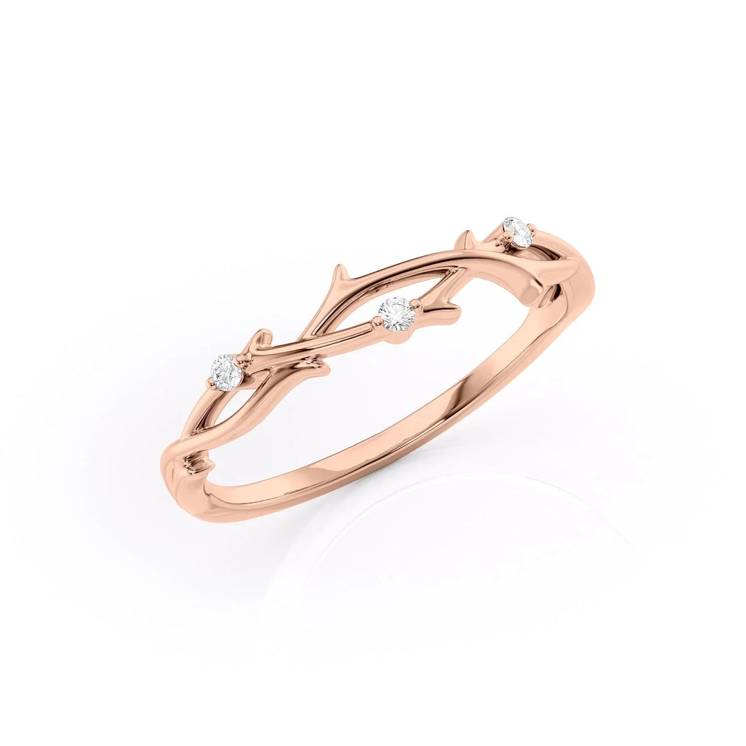 The Coco Wedding Bands Polished 14K Rose#material_14k-rose