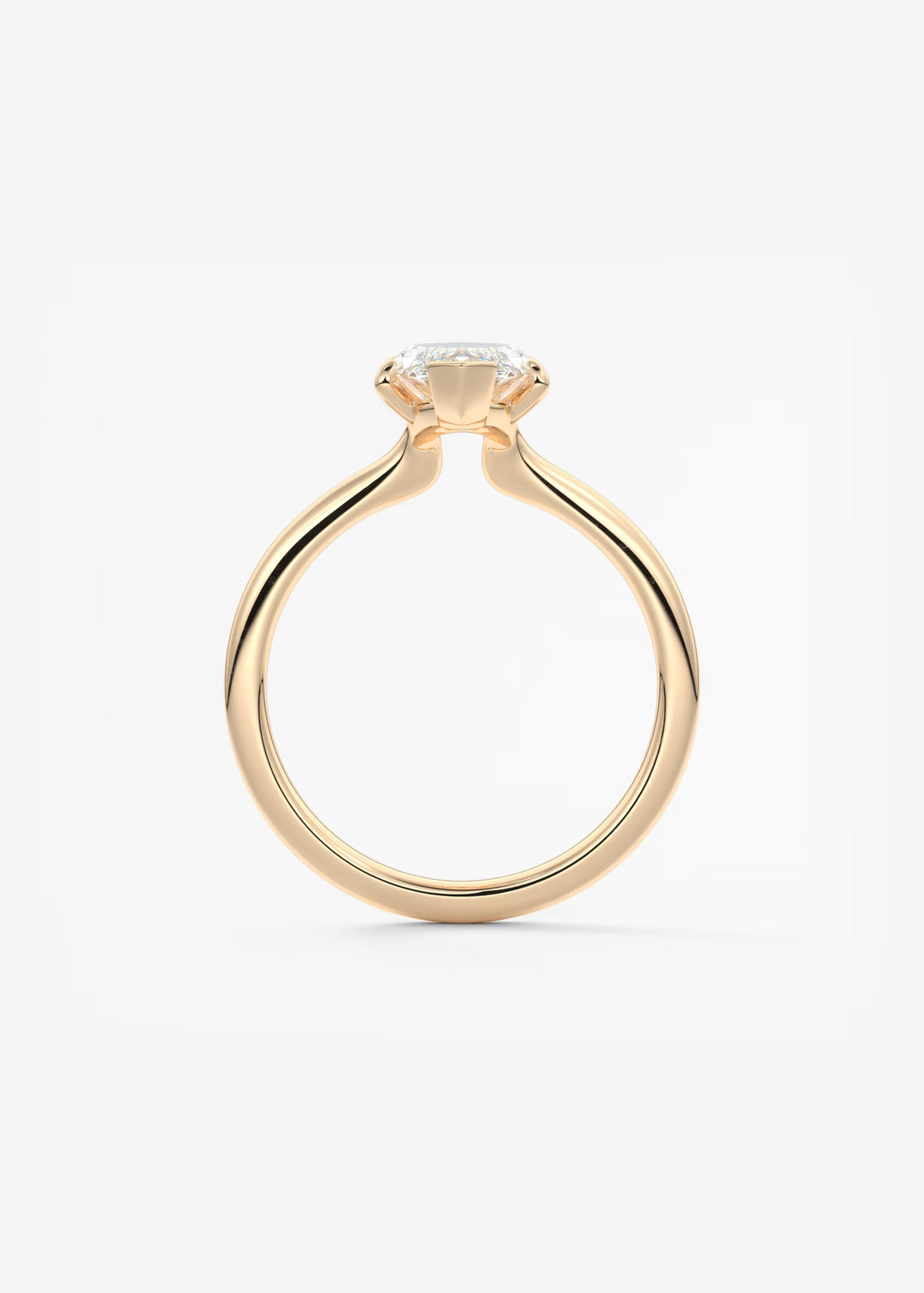 The Colombe Modern Marquise Cut Engagement Ring with Stackable, Low Profile Open Basket#material_rose