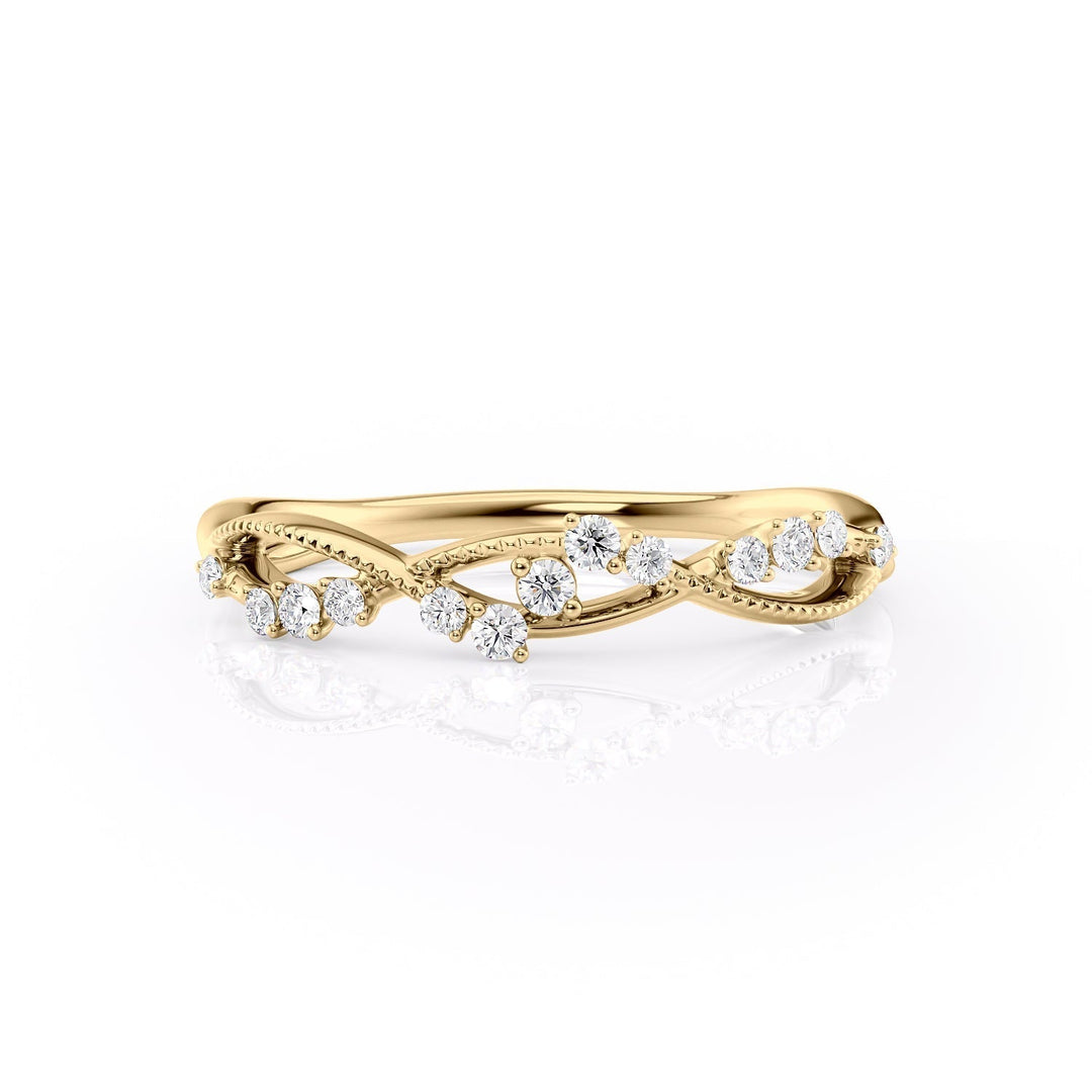 The Dallas Wedding Bands Diamonds Half Way 14K Gold#material_14k-gold