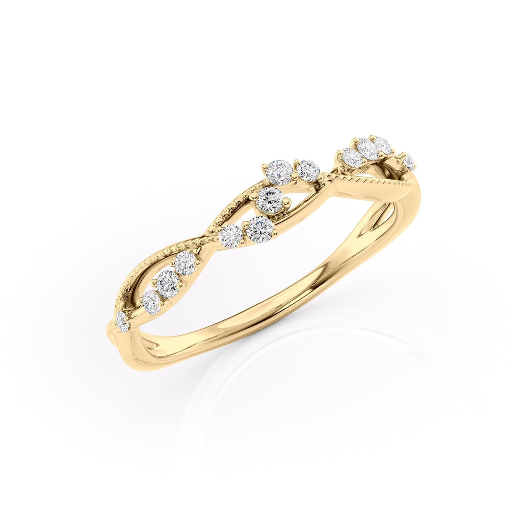 The Dallas Wedding Bands Diamonds Half Way 14K Gold#material_14k-gold