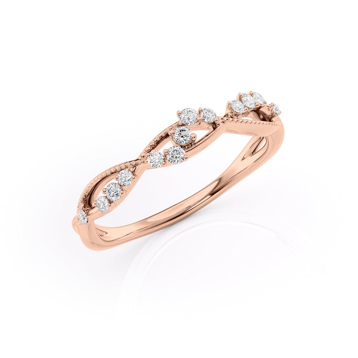 The Dallas Wedding Bands Diamonds#material_18k-rose