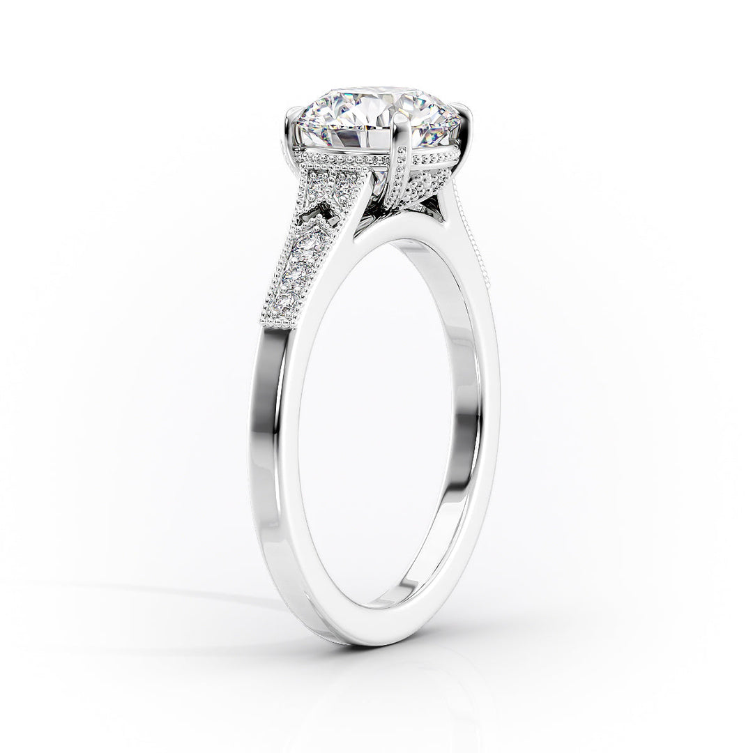 The Delilah Set With A Pear Lab Diamond#material_white