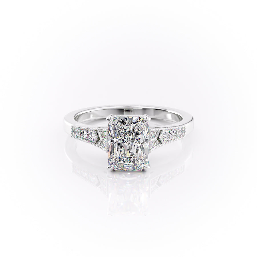 The Delilah Set With A Radiant Lab Diamond-L'Amour Brilliance #material_white