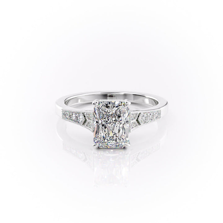 The Delilah Set With A Radiant Lab Diamond-L'Amour Brilliance #material_white