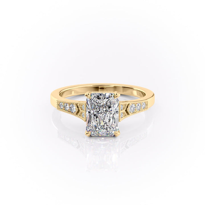 The Delilah Set With A Radiant Lab Diamond-L'Amour Brilliance #material_gold