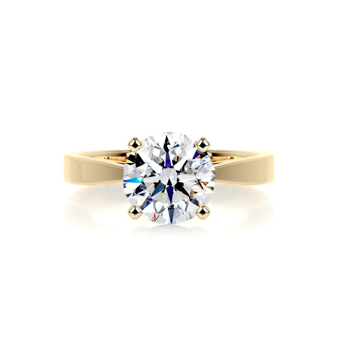 The Denver Moissanite Ring Moissanite 18K Gold 1 Carat #material_18k-gold