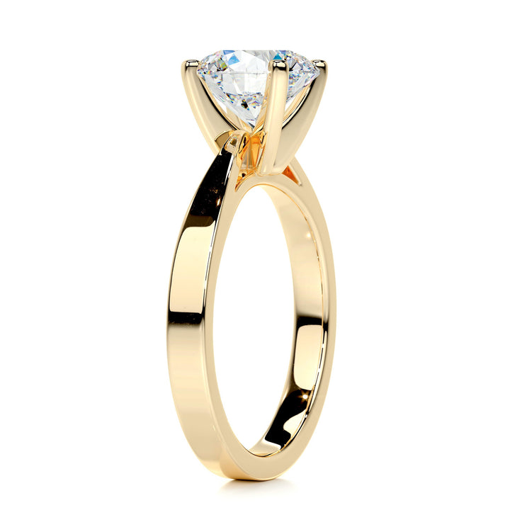 The Denver Moissanite Ring Moissanite 18K Gold 2 Carat #material_18k-gold