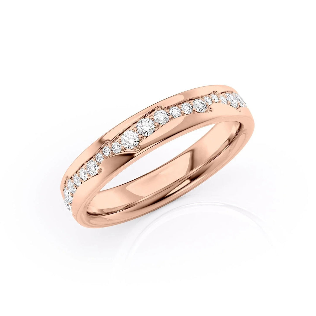 The Diamond Coco Cigar Wedding Bands 14K Rose#material_14k-rose