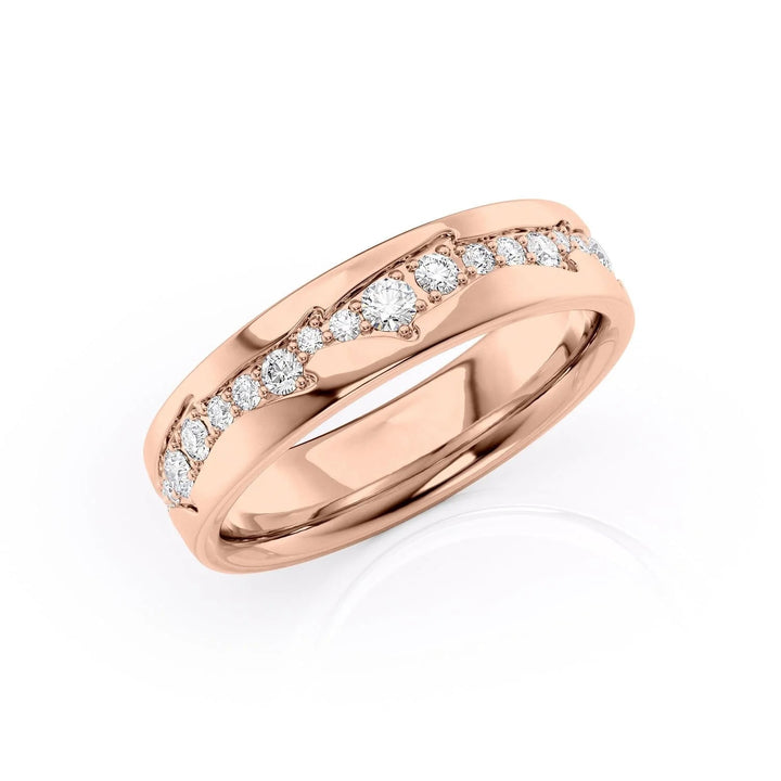 The Diamond Coco Cigar Wedding Bands 14K Rose#material_14k-rose