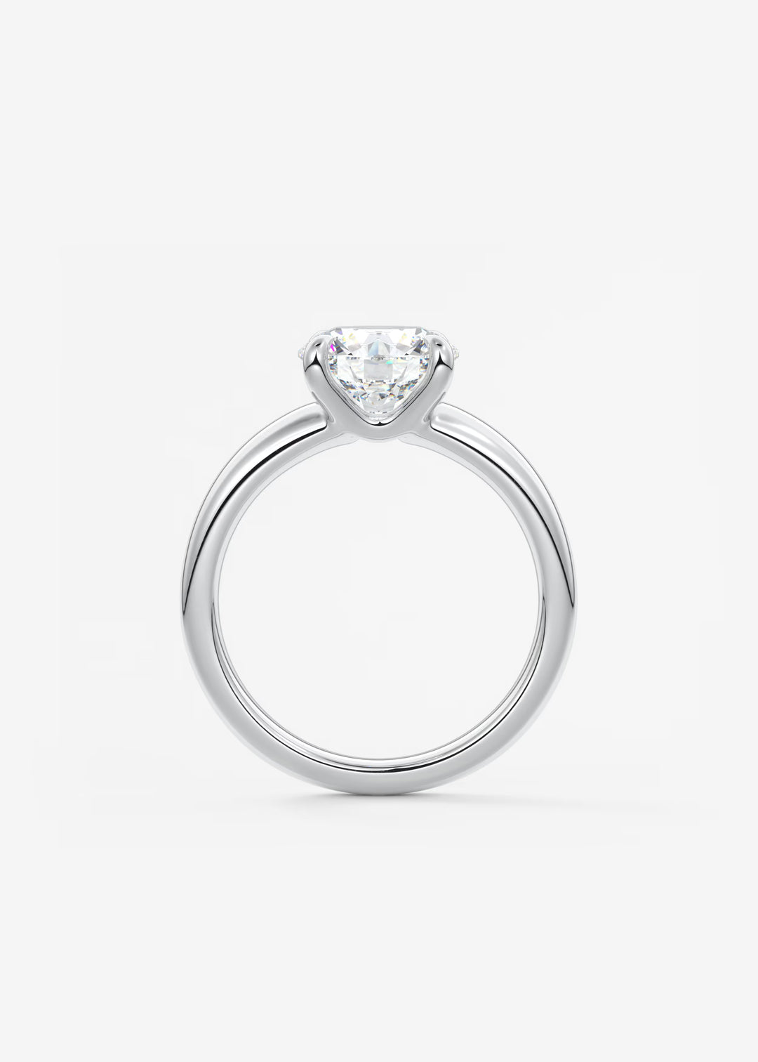 The Dune Engagement Ring with Round Diamond#material_white
