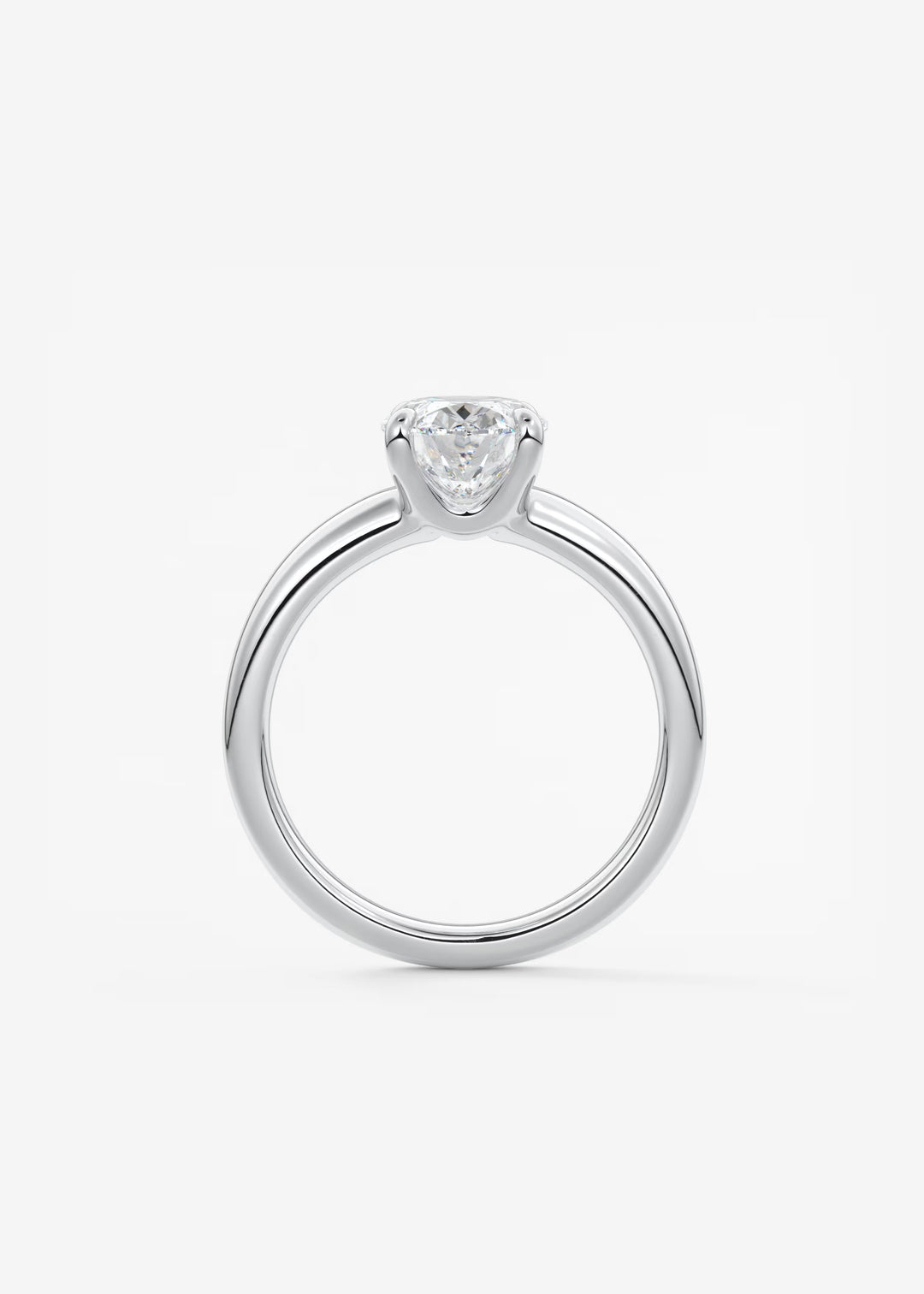 The Dune Engagement Ring with Oval Cut Diamond#material_white