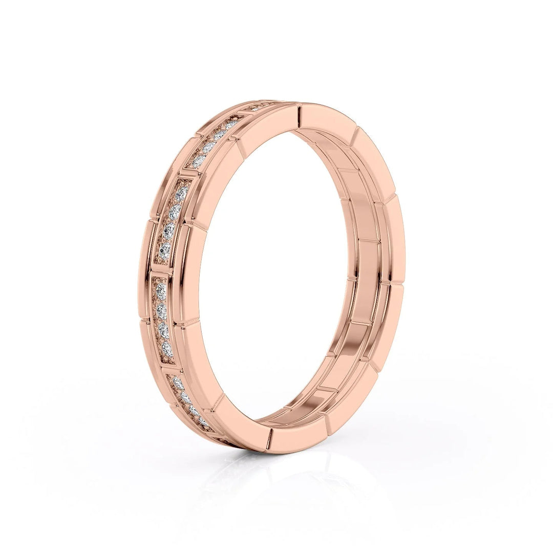 The Eliot Wedding Bands 14K Rose#material_14k-rose