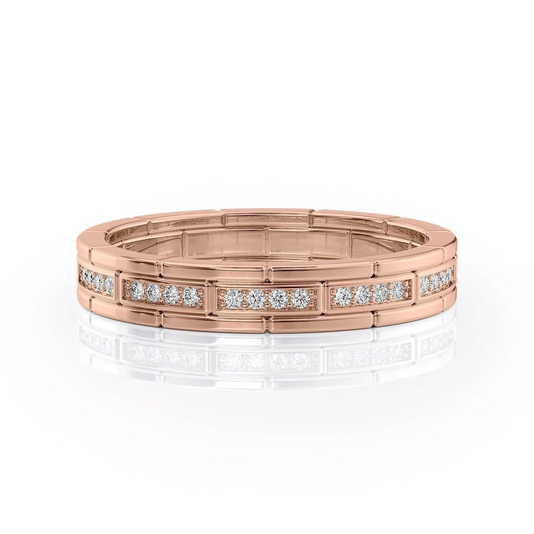 The Eliot Wedding Bands 18K Rose#material_18k-rose