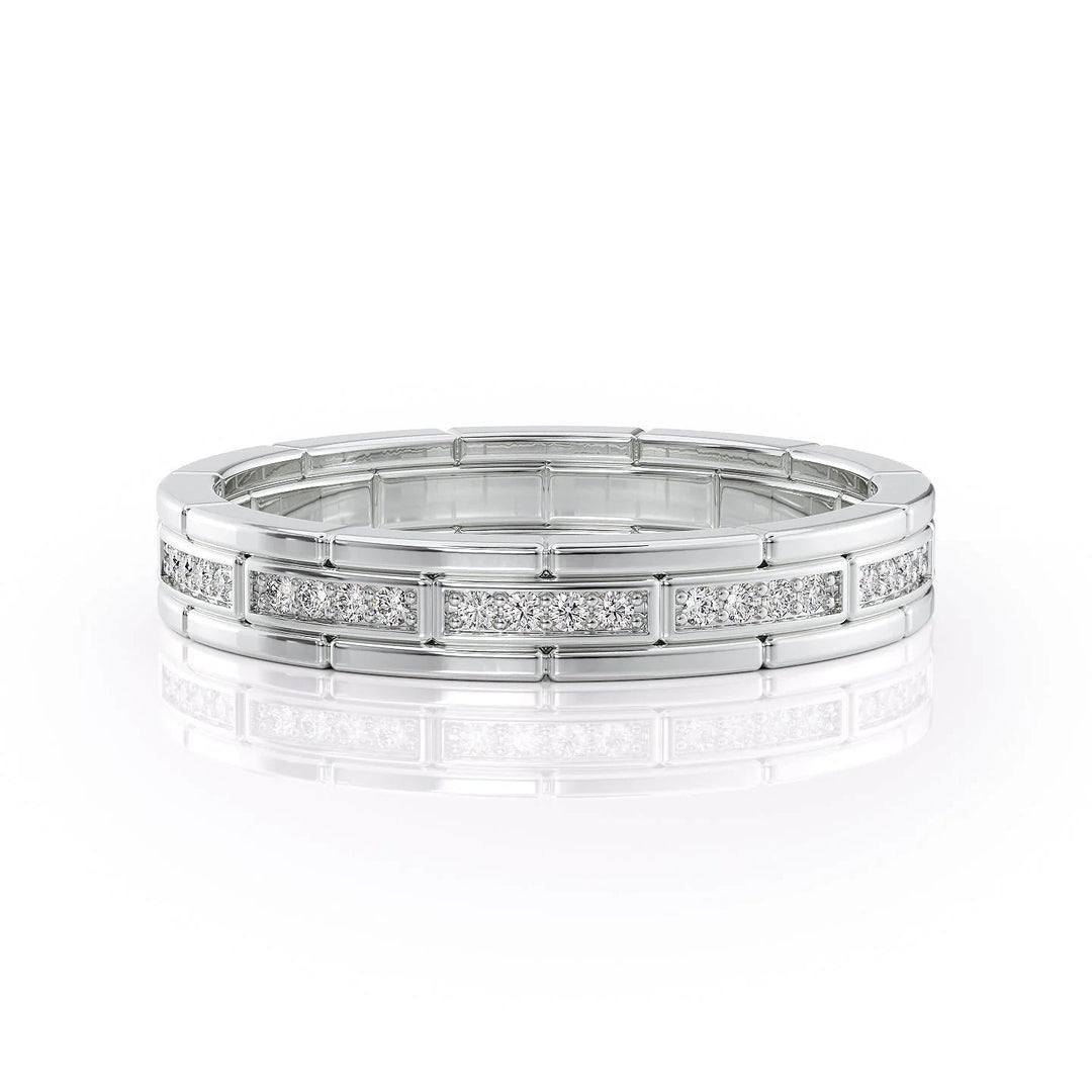 The Eliot Wedding Bands 18K White#material_18k-white