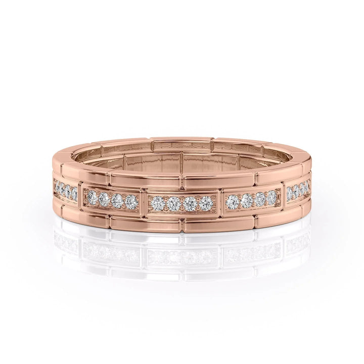 The Eliot Wedding Bands 18K Rose#material_18k-rose