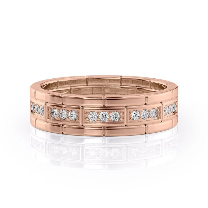 The Eliot Wedding Bands 14K Rose#material_14k-rose