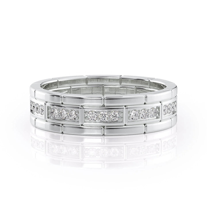 The Eliot Wedding Bands 14K White#material_14k-white