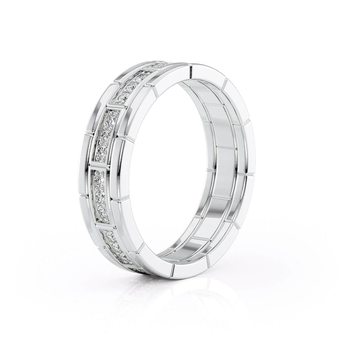 The Eliot Wedding Bands 18K White#material_18k-white