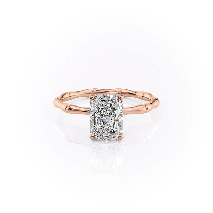 The Ember Set With Radiant Nature Moissanite#material_14k-rose