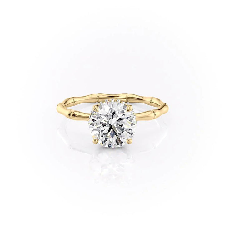 The Ember Set With Round Nature Lab Diamond 1 Carat 18K Gold#material_18k-gold